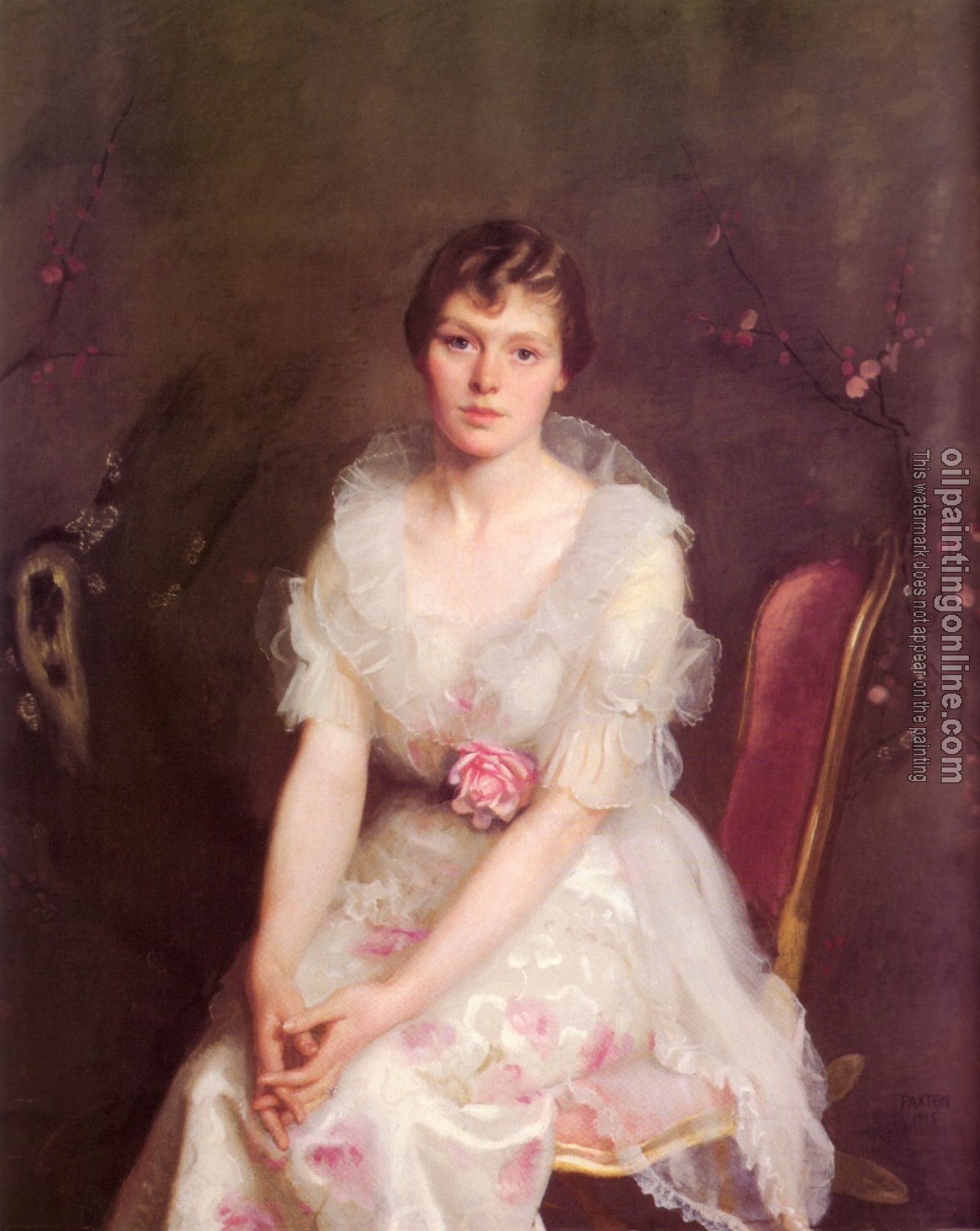 William McGregor Paxton - Portrait of Louise Converse